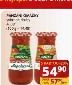 Flop Panzani omáčky vybrané druhy 400 g nabídka