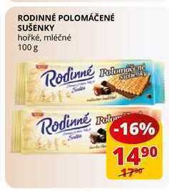 Flop Rodinné polomáčené sušenky hořké, mléčné 100 g nabídka