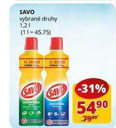 Flop Savo vybrané druhy 1,2l nabídka