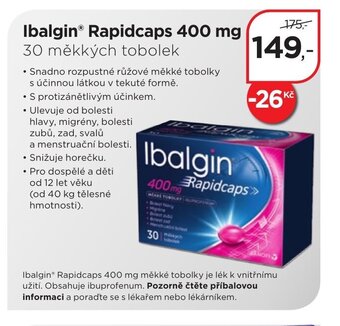 Magistra lékárny Ibalgin Rapidcaps 400 mg nabídka