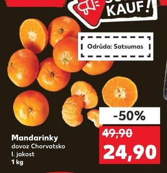 Kaufland Mandarinky nabídka
