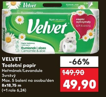 Kaufland VELVET Toaletní papír nabídka