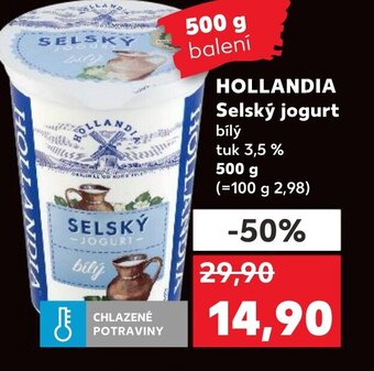 Kaufland HOLLANDIA Selský jogurt nabídka