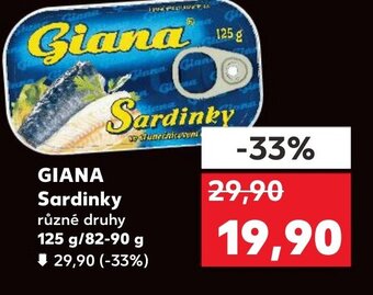 Kaufland GIANA Sardinky nabídka