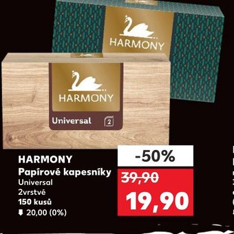 Kaufland HARMONY Papírové kapesníky nabídka