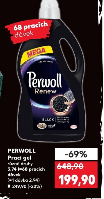 Kaufland PERWOLL Prací gel nabídka