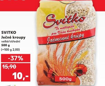 Kaufland SVITKO Ječné kroupy velké/střední 500 g nabídka
