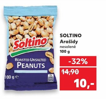 Kaufland SOLTINO Arašídy nesolené 100 g nabídka