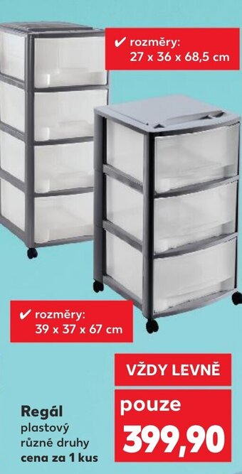 Kaufland Regál plastový nabídka