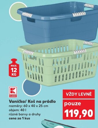 Kaufland Vanička/ Koš na prádlo nabídka