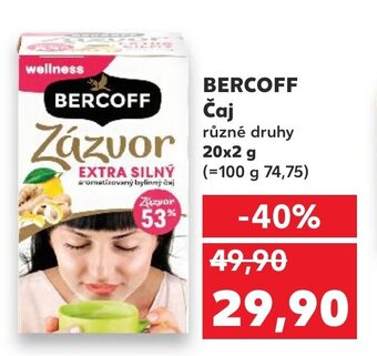 Kaufland BERCOFF čaj 20x2 g nabídka