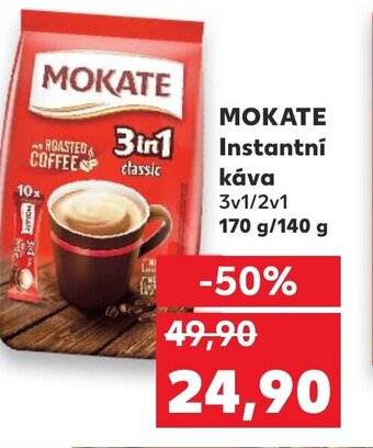 Kaufland MOKATE Instantní kava nabídka