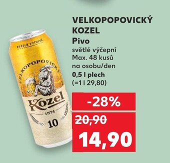 Kaufland VELKOPOPOVICKÝ KOZEL Pivo nabídka