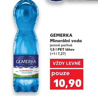 Kaufland GEMERKA Minerální voda nabídka