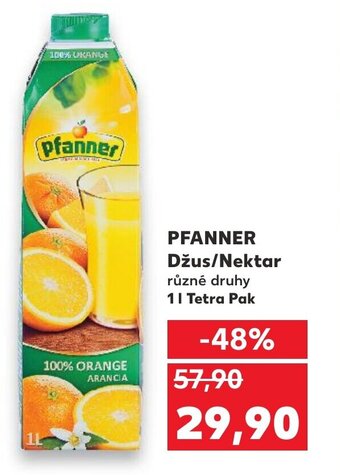Kaufland PFANNER Džus/Nektar nabídka