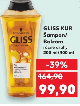 Kaufland GLISS KUR Šampon/ Balzám nabídka