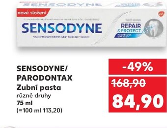Kaufland SENSODYNE/ PARODONTAX Zubní pasta nabídka