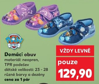 Kaufland Domácí obuv nabídka