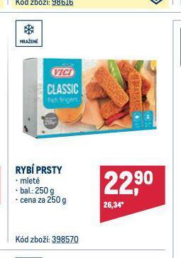 Makro Rybí prsty nabídka
