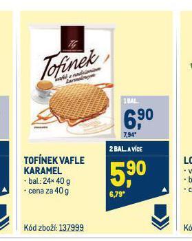 Makro Tofínek vafle nabídka