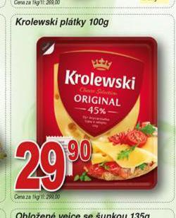 Hruška Krolewski sýr nabídka