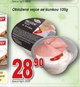Hruška Obložené vejce se šunkou nabídka