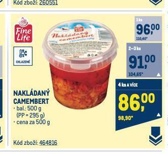 Makro Nakládaný camembert nabídka