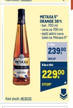Makro Metaxa 5 nabídka