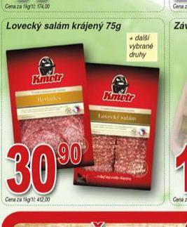 Hruška Lovecký salám nabídka