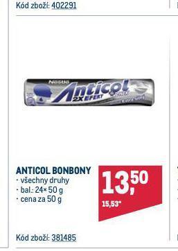 Makro Anticol bonbony nabídka