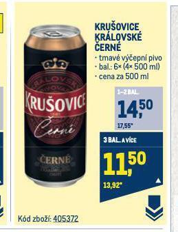 Makro Pivo krušovice nabídka