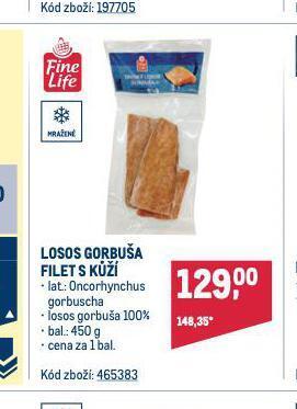 Makro Losos gorbuša nabídka