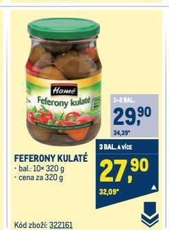 Makro Feferony kulaté nabídka
