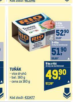 Makro Rio mare tuňák nabídka
