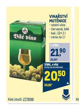 Makro Vinařství mutěnice nabídka