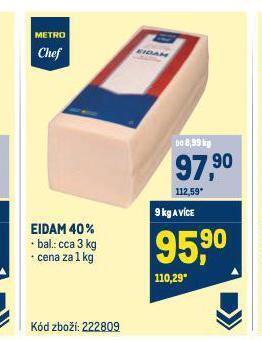 Makro Eidam sýr nabídka