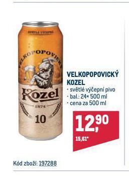 Makro Pivo velkopopovický kozel nabídka