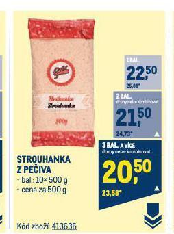 Makro Strouhanka z pečiva nabídka
