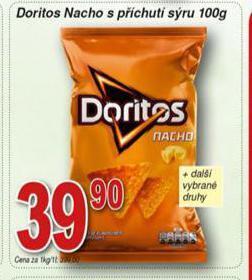 Hruška Doritos nacho s příchutí sýru nabídka