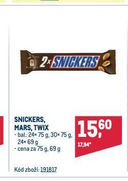 Makro Snickers nabídka