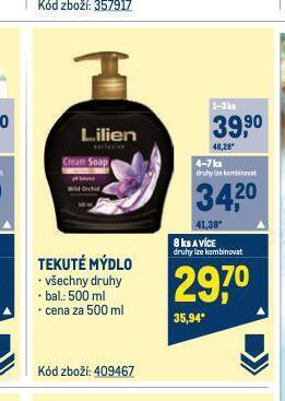 Makro Lilien tekuté mýdlo nabídka