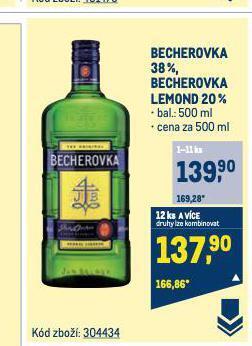 Makro Becherovka nabídka