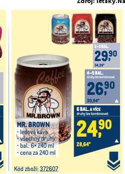Makro Mr. brown ledová káva nabídka