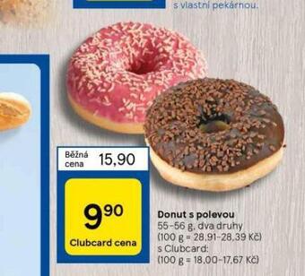 Tesco Donut s polevou nabídka