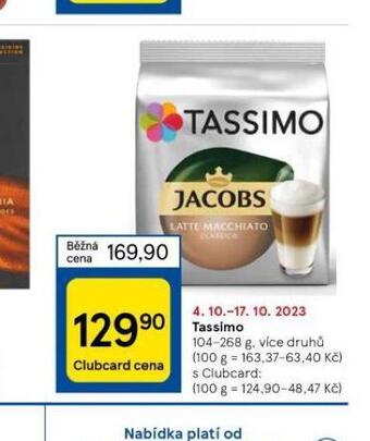 Tesco Tassimo nabídka