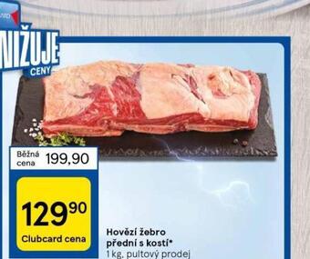 Tesco Hovězí žebro přední s kostí nabídka