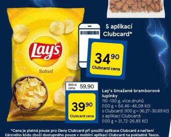 Tesco Lay´s smažené bramborové lupínky nabídka