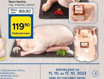 Tesco Kachna nabídka