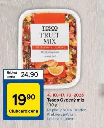 Tesco ovocný mix