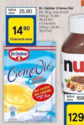 Tesco Dr. oetker créme olé nabídka